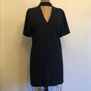 Zara V-cut Black Dress